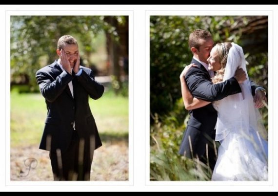 Реакцията на младоженците, когато видят булката (снимки)